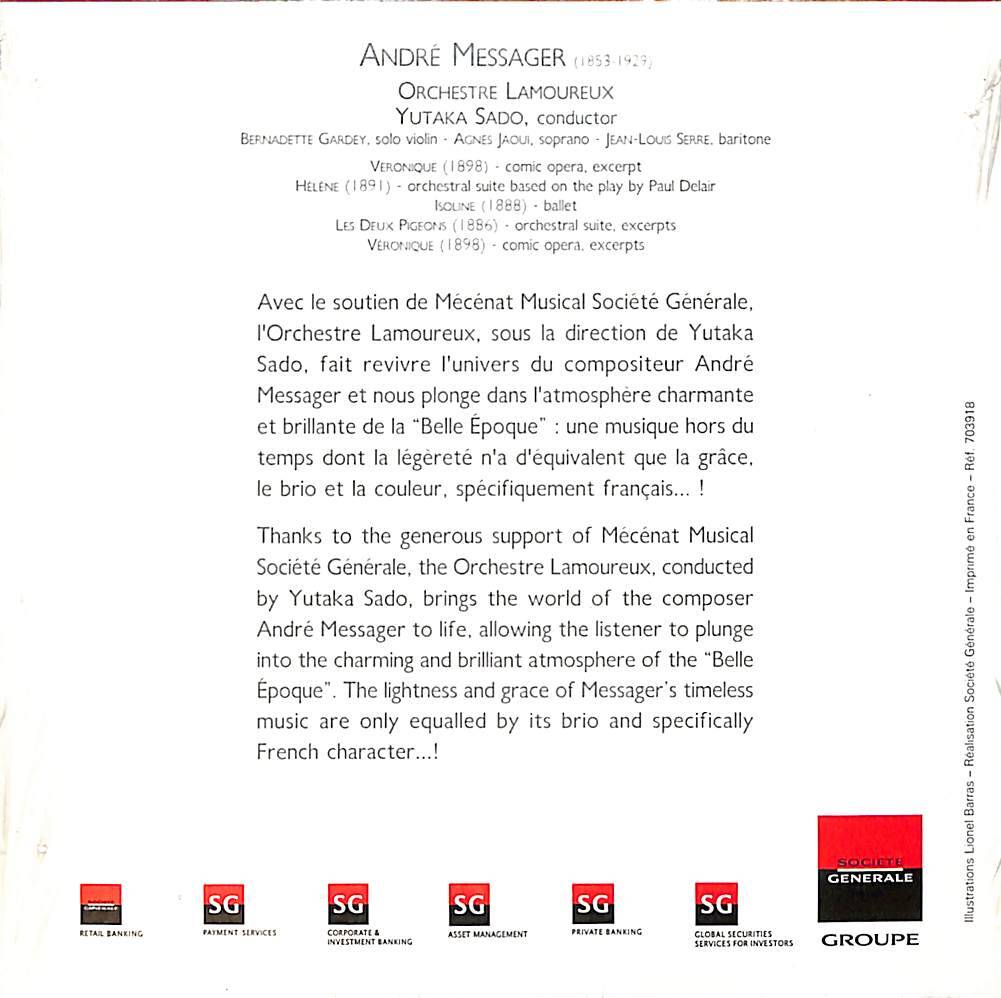 André Messager ‎- Compilation CD (İkinci El) CD4473 - 2