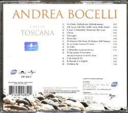 Andrea Bocelli - Cieli Di Toscana CD (İkinci El) CD4287 - 2