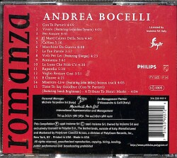 Andrea Bocelli - Romanza CD (İkinci El) CD4047 - 2