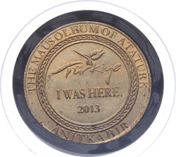 Anıtkabir 2013 Yılı Pirinç Turistik Hatıra Madalyonu MVM2161 - Gökçekoleksiyon