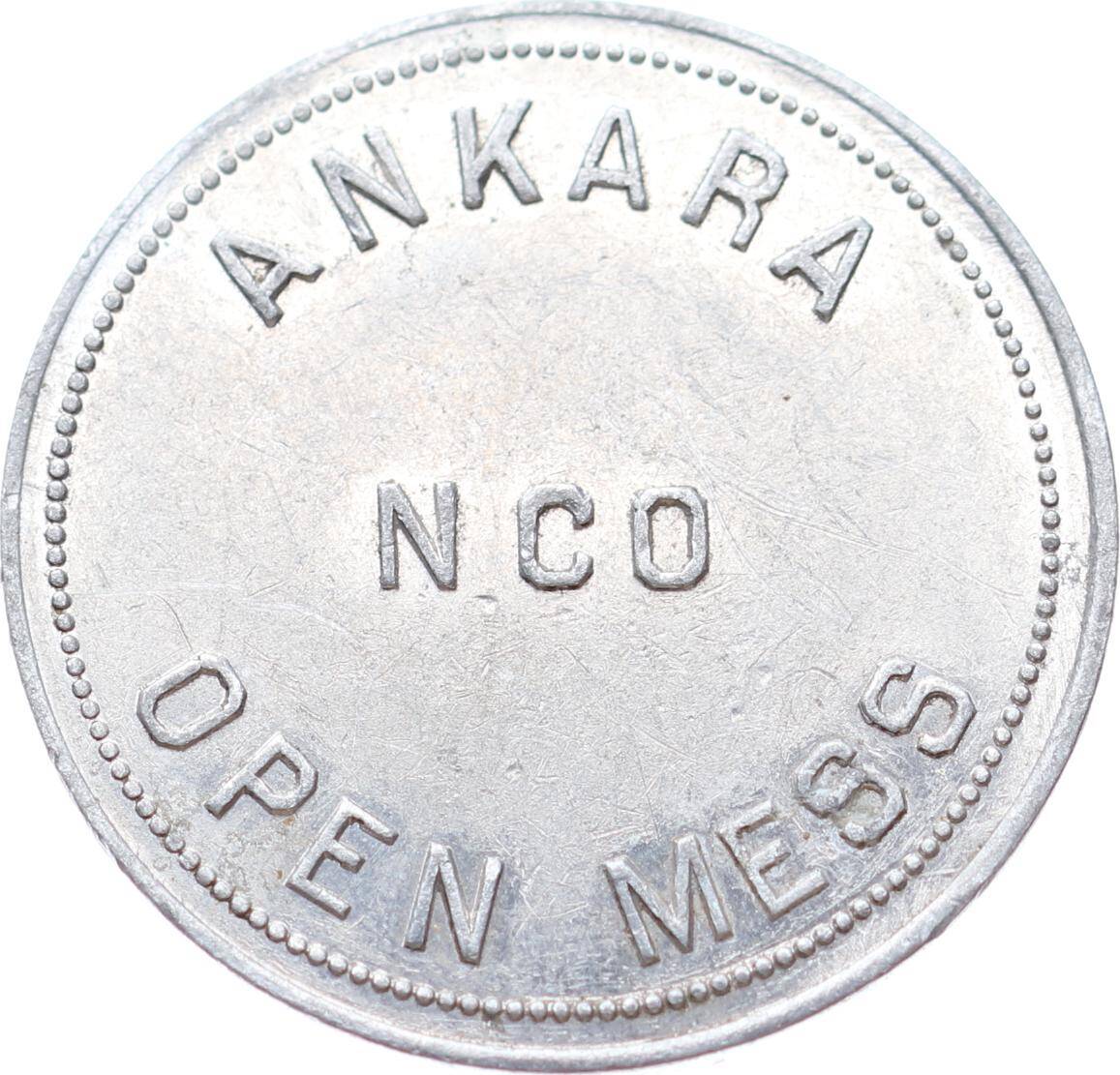 Ankara NCO Open Mess 100 in MDSE Alüminyum Jeton JTF704 - 1