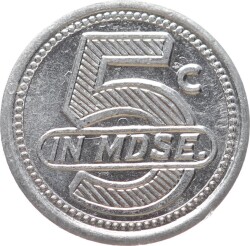 Ankara NCO Open Mess 5 in MDSE Alüminyum Gazino Jetonu JTF708 - 2