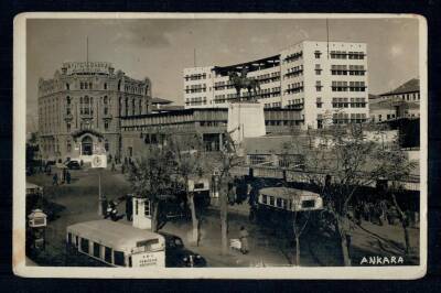 Ankara Ulus Meydanı 1940 Fotokart KRT6444 - 1