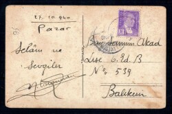 Ankara Ulus Meydanı 1940 Fotokart KRT6444 - 2