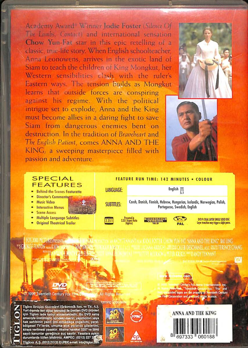 Anna And The King DVD (İkinci El) DVD2763 - 2