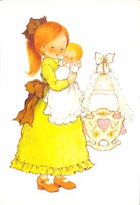 Anne Ve Sevimli Bebek Temalı Kartpostal KRT18678 - 1