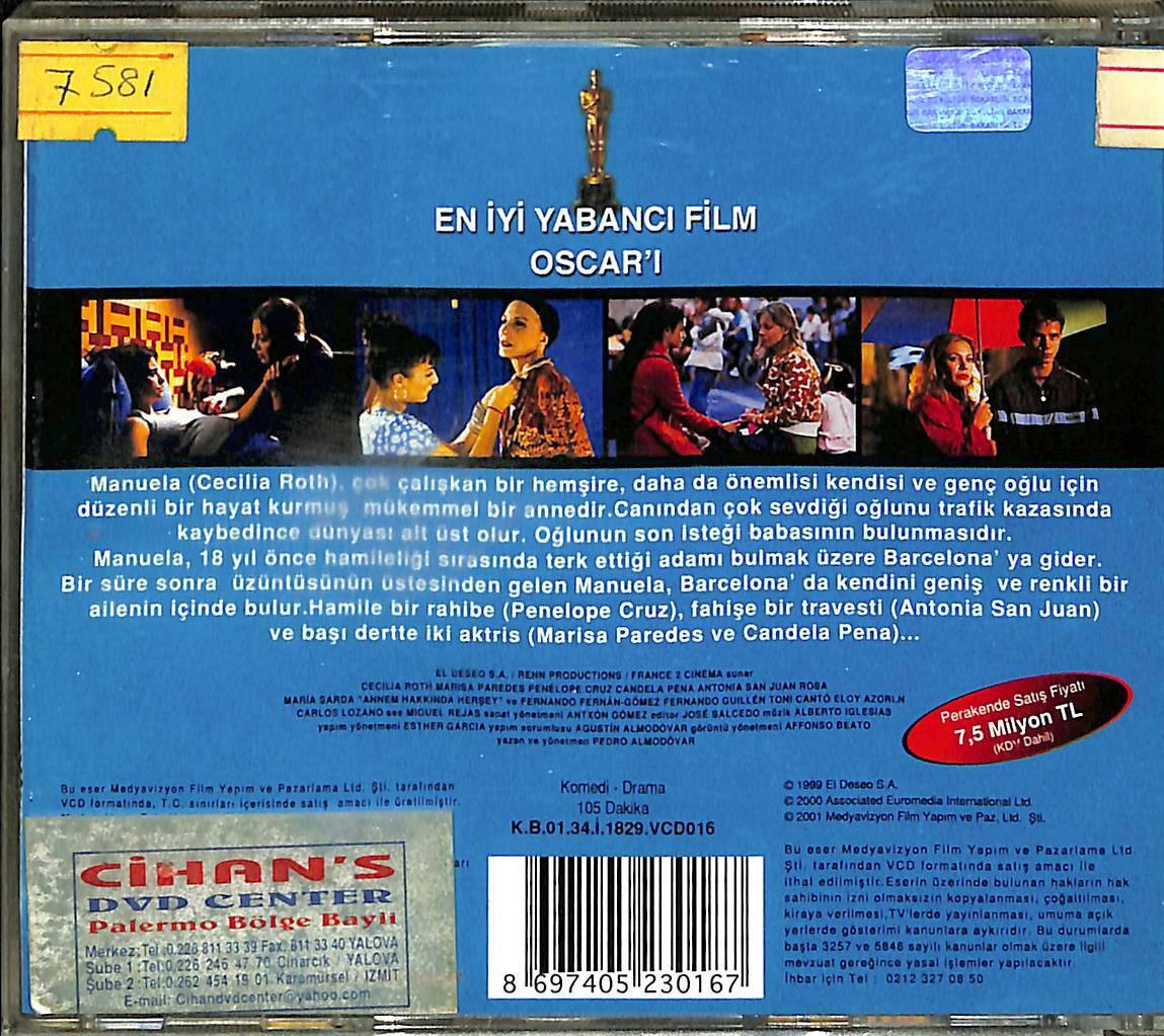 Annem Hakkında Herşey VCD Film VCD14225 - 2
