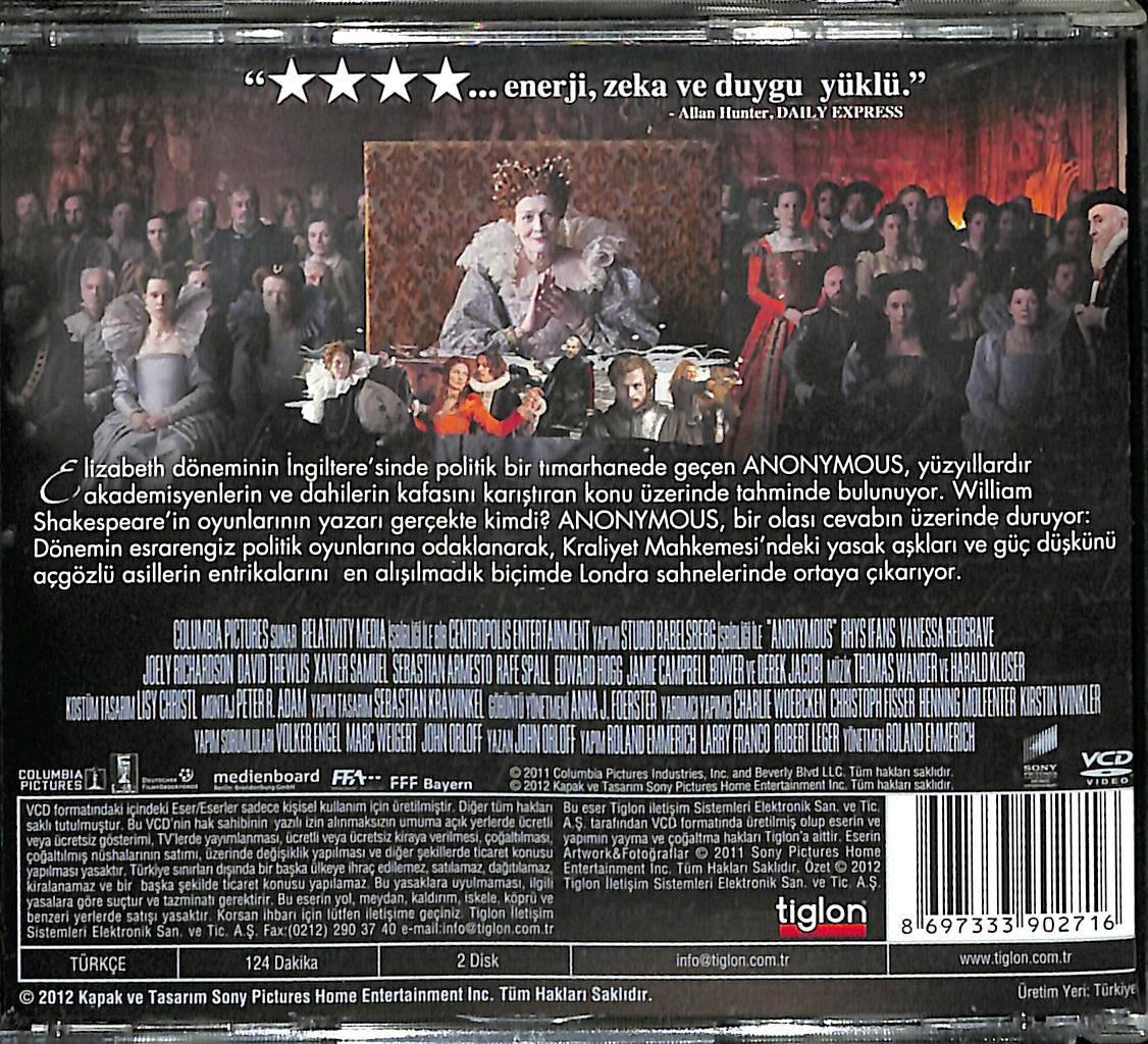 Anonim (Rhys Ifans) VCD Film VCD13917 - 2