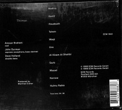 Anouar Brahem / John Surman / Dave Holland - Thimar CD (İkinci El) CD5020 - 2