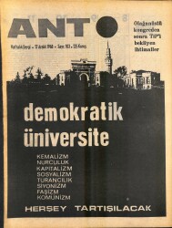 Ant Haftalık Dergi Sayı 103 17 Aralık 1968 Kongre Sonrası Tipi Bekleyen İhtimaller - Gerçekler Konuşuyor NDR81677 - Gökçekoleksiyon