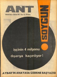 Ant Haftalık Dergi Sayı 23 6 Haziran 1967 Anayasa Sosyalizme Açıktır - İşçinin 4 Milyonu Kaçırılıyor NDR81676 - Gökçekoleksiyon