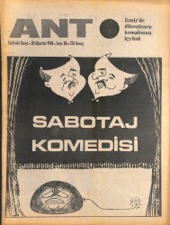 Ant Haftalık Dergi Sayı86 20 Ağustos 1968 KapakSabotaj Komedisi - Gerillanın Kuruluşu NDR81837 - Gökçekoleksiyon