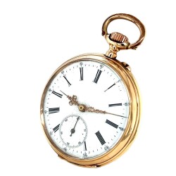 Antika 14 Ayar Altın Kurmalı Cep Saati - EBY191 - Gökçekoleksiyon