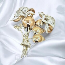 Antika 14 Ayar Elmas Taşlı Broş ELM142 #9.70 - Gökçekoleksiyon