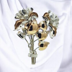 Antika 14 Ayar Elmas Taşlı Broş ELM142 #9.70 - 3