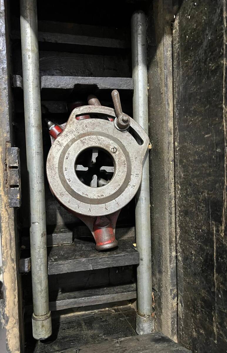 Antika 1940s Ahşap Kutusunda Pafta Takımı AOB6094 - 5