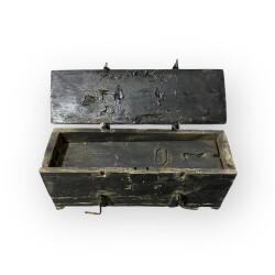 Antika 1940s Ahşap Kutusunda Pafta Takımı AOB6095 - 4