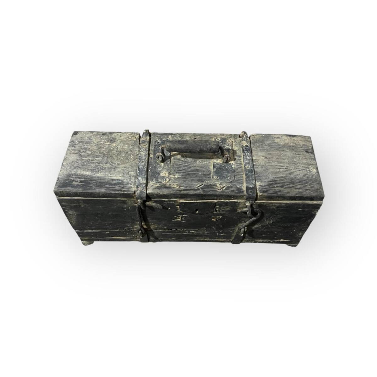 Antika 1940s Ahşap Kutusunda Pafta Takımı AOB6095 - 5