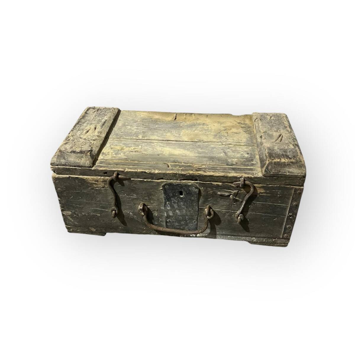 Antika 1940s Ahşap Kutusunda Pafta Takımı AOB6096 - 1