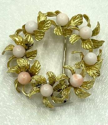 Antika 22 Ayar İnci li Broş ELM139 #16.88 - 3