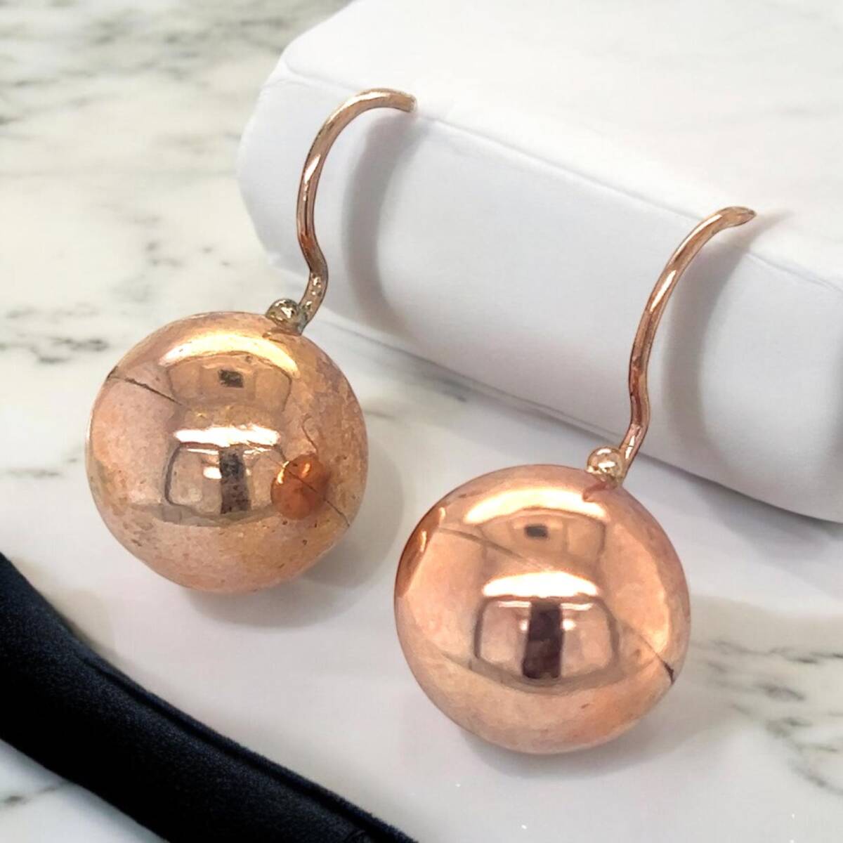 Antika 8 Ayar Altın Top Küpe ELM149 #2.96 - 1