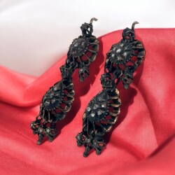 Antika 8 Ayar Elmas Taşlı Küpe ELM160 #10.34 - 3