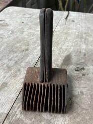Antika Ahşap Saplı Metal Kirkit AOB7503 - 3