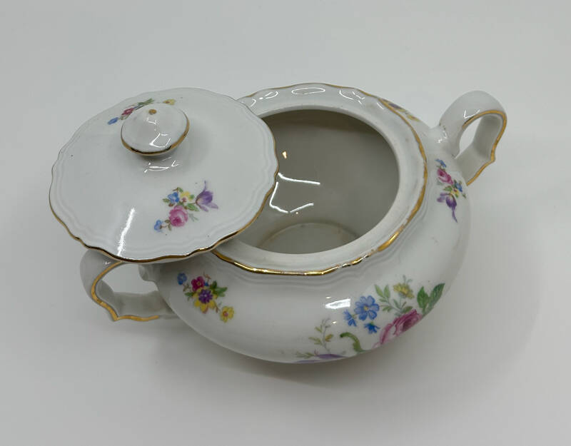 Antika Çekoslovakya Porselen Şekerlik AOB3866 - 3