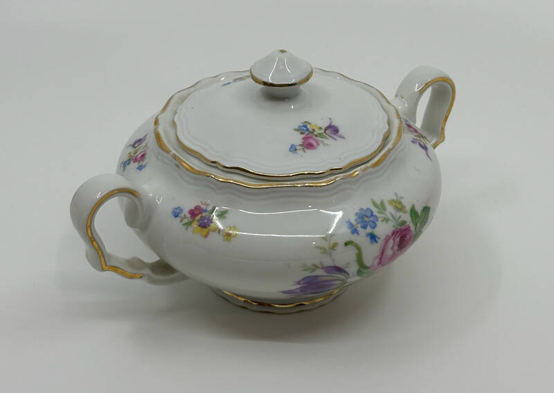 Antika Çekoslovakya Porselen Şekerlik AOB3866 - 1