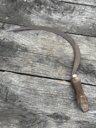 Antika Dövme Demirden Yapılmış Rus Malı Orak AOB6396 - 4