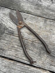 Antika Dövme Demirden Yapılmış Sac Makası AOB6395 - 2