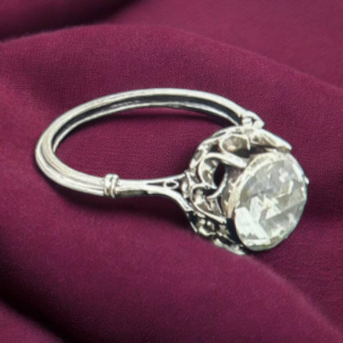 Antika Elmas Tek Taş Yüzük ELM183 #42.60 - 1