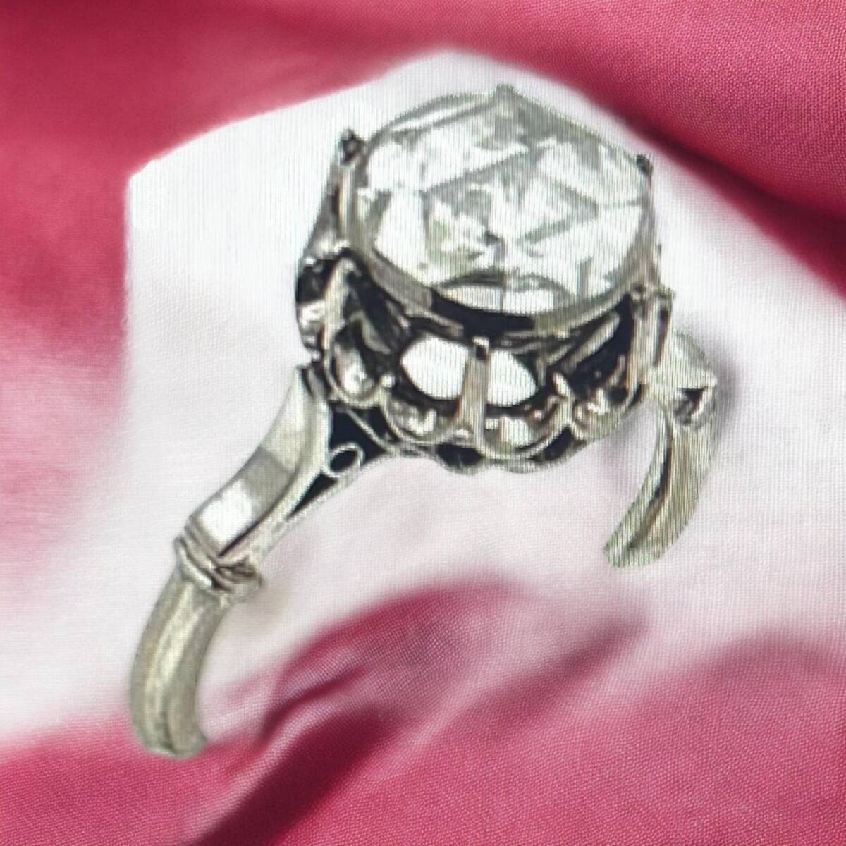 Antika Elmas Tek Taş Yüzük ELM183 #42.60 - 3