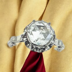 Antika Elmas Tek Taş Yüzük ELM183 #42.60 - 4