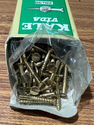 Antika Kale Düz Ağaç Vida 1 Paket AOB6237 - 2