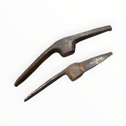 Antika Kırıcı Kazıcı Taş İşleme Kazma Çekiç 2 Boyda Lot AOB6360 - Gökçekoleksiyon
