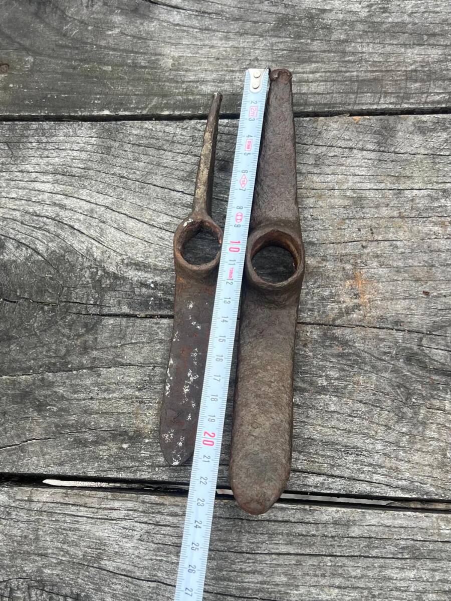 Antika Kırıcı Kazıcı Taş İşleme Kazma Çekiç 2 Boyda Lot AOB6360 - 4