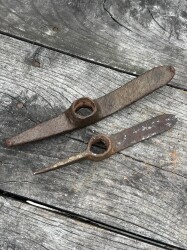 Antika Kırıcı Kazıcı Taş İşleme Kazma Çekiç 2 Boyda Lot AOB6360 - 3