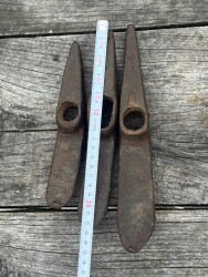 Antika Kırıcı Kazıcı Taş İşleme Kazma Çekiç 3 Boyda Lot AOB6359 - 4