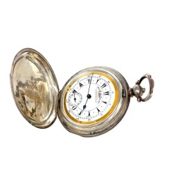 Antika K.Serkısoff & Co Constantınople Gümüş Anahtar Kurmalı Cep Saati SAA091 #13.80 - 5