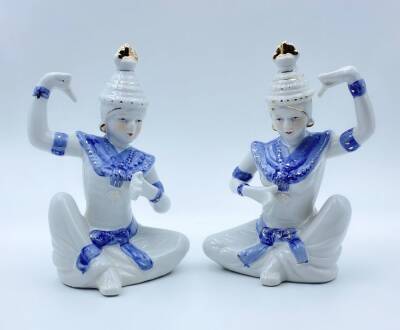 Antika Porselen Biblo (İkili) AOB1840 - 1