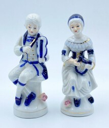 Antika Porselen Biblo (İkili) AOB1844 - Gökçekoleksiyon