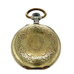 Antika Porselen Mineli Avrupa Metal Kurmalı Cep Saati - EBY193 - 3