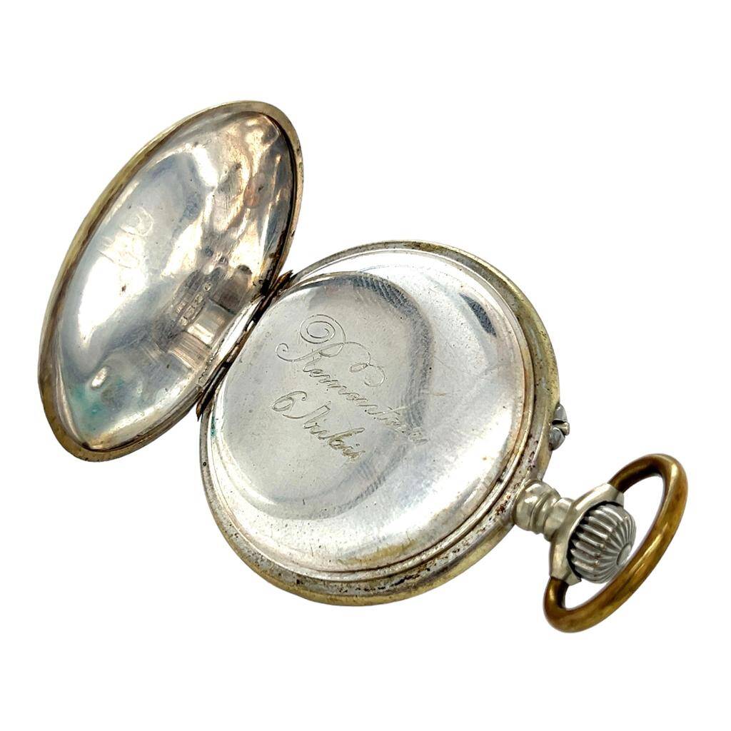 Antika Porselen Mineli Avrupa Metal Kurmalı Cep Saati - EBY193 - 4