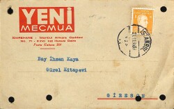 Antiye - 1939 Yeni Mecmua İşyeri Kartı Postadan Geçmiş Antiye EFM7507 - 1