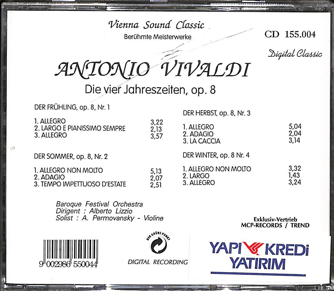 Antonio Vivaldi – Die Vier Jahreszeiten (The Four Seasons) | Orijinal Classical Music CD (İkinci El) CD5921 - 2