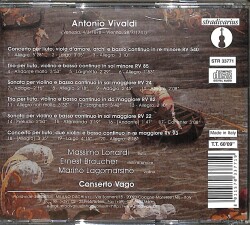 Antonio Vivaldi - Massimo Lonardi, Conserto Vago - Concerti E Trii Per Liuto E Archi CD (İkinci El) CD3907 - 2
