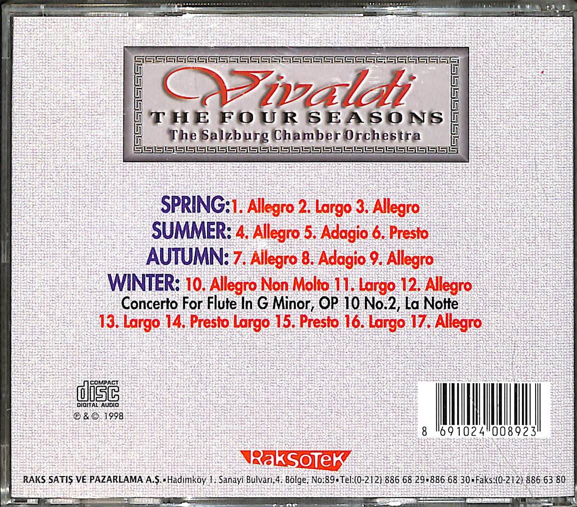 Antonio Vivaldi - The Four Seasons (The Salzburg Chamber Orchestra) CD (İkinci El) CD4540 - 2