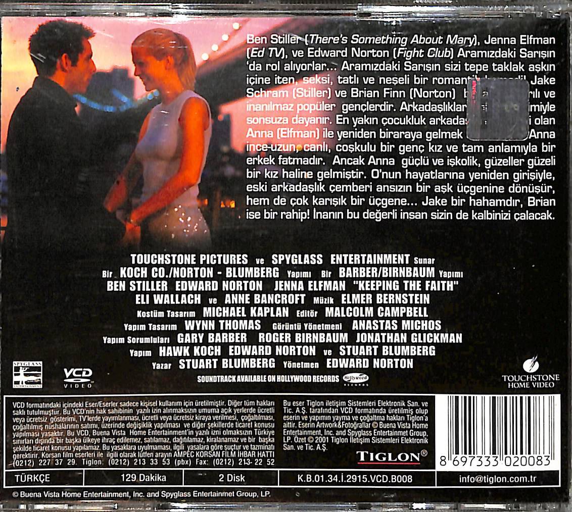 Aramızdaki Sarışın – Keeping the Faith (2000) Orijinal VCD Film VCD28764 - 2