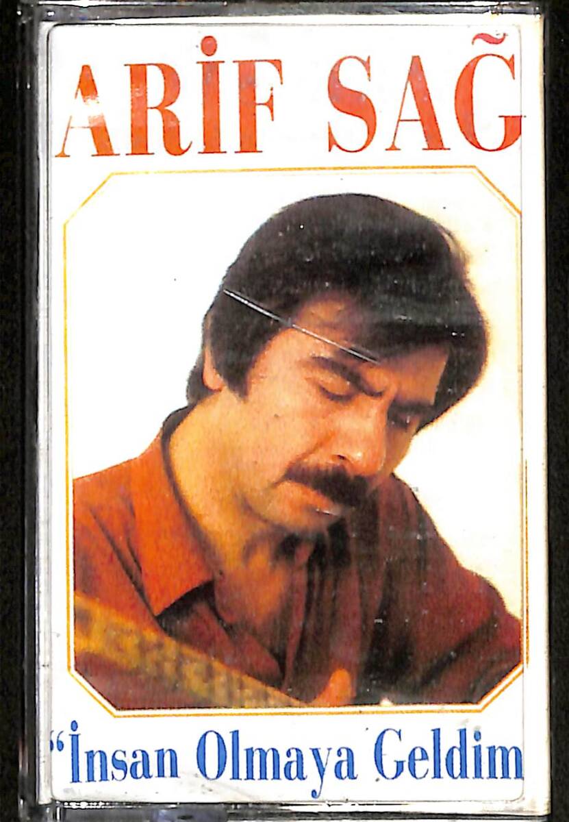 Arif Sağ – İnsan Olmaya Geldim Orijinal Kaset (İkinci El) *Sembol Plak ve Kasetçilik - Beyaz Bandrol - Kağıt Baskı - 1987* KST29954 - 1